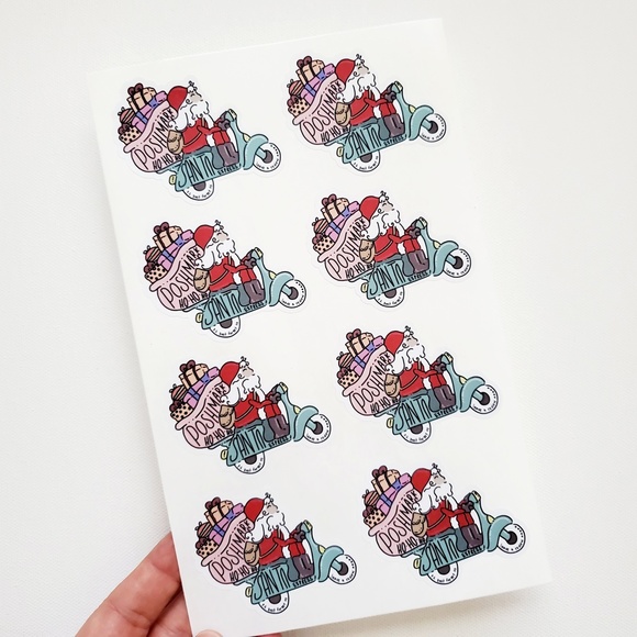 LB083 STICKERS Custom Poshmark Stickers Personalizable Santa Express Ho Ho Ho - Picture 2 of 6